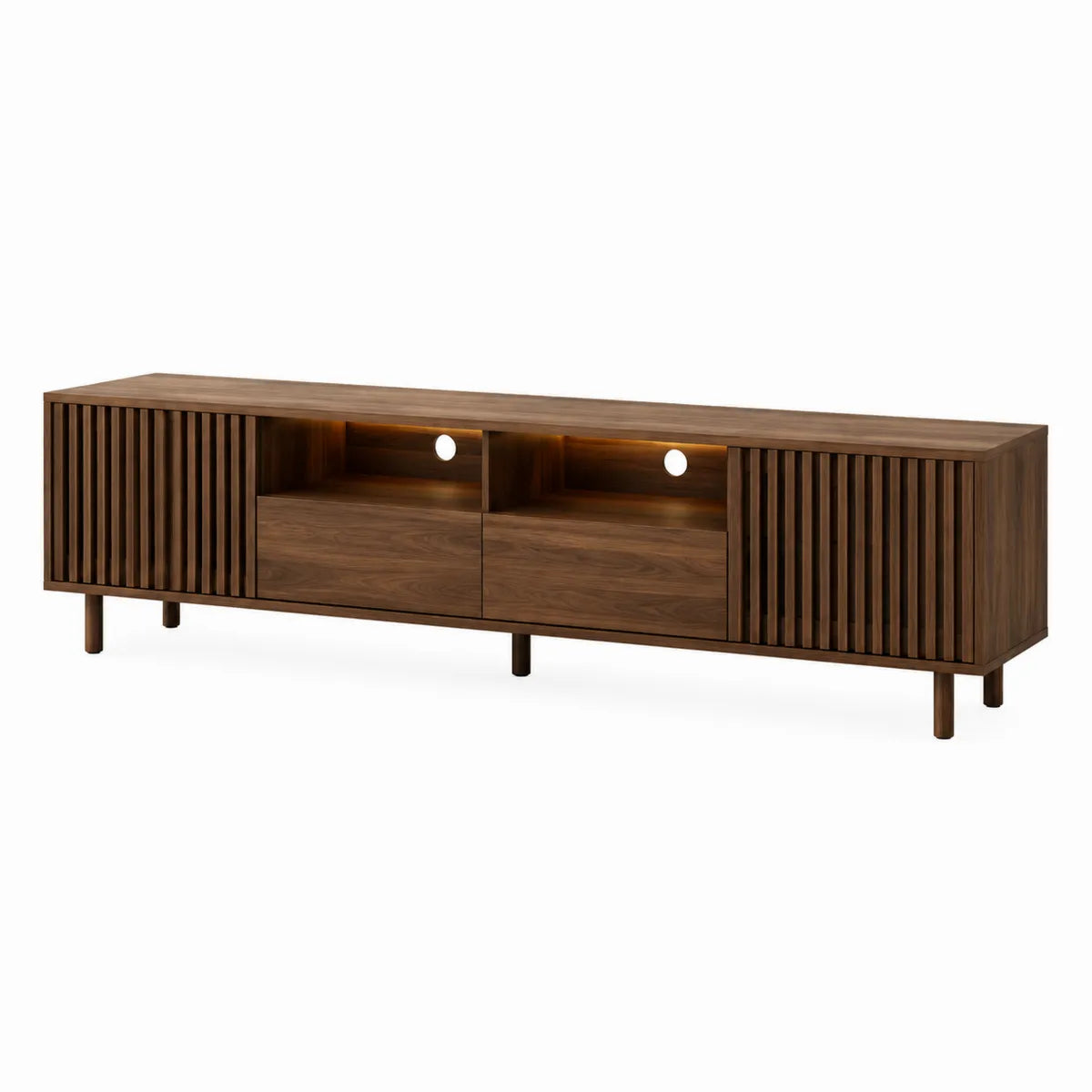 Szafka RTV drewniana orzechowa 180x40x50 cm