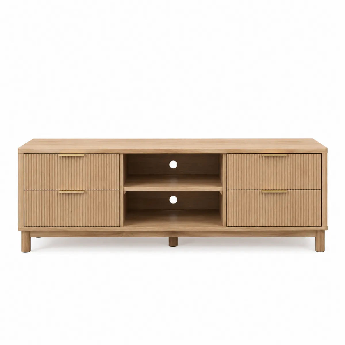 Dębowa szafka RTV z drewna 150x40x50 cm