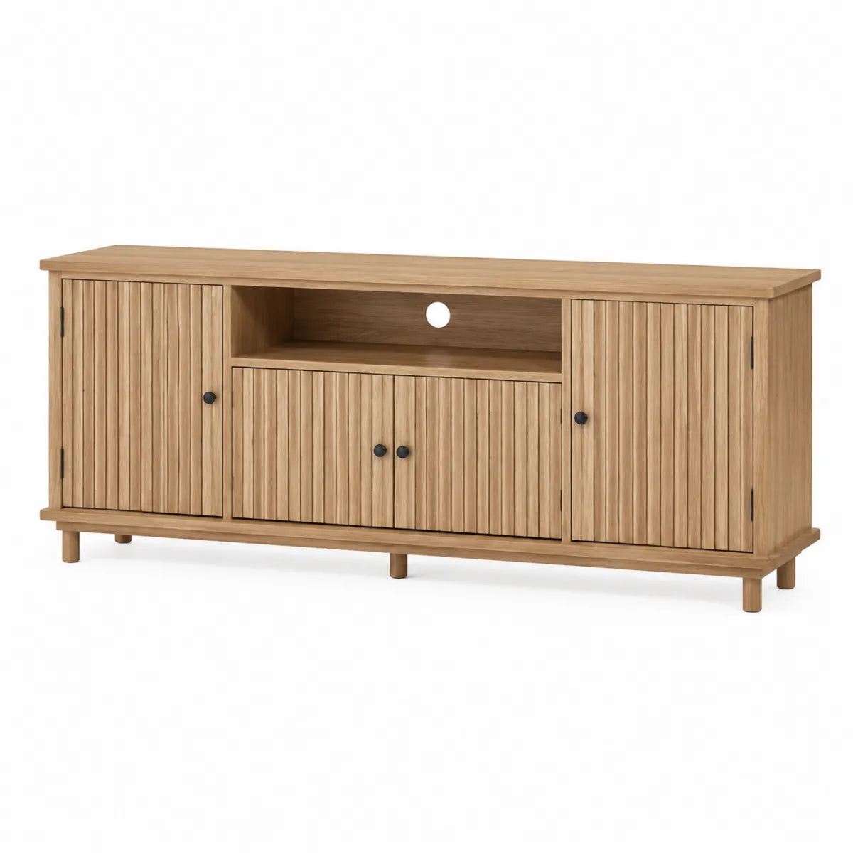 Szafka RTV z drewna dębowego 160x40x55 cm