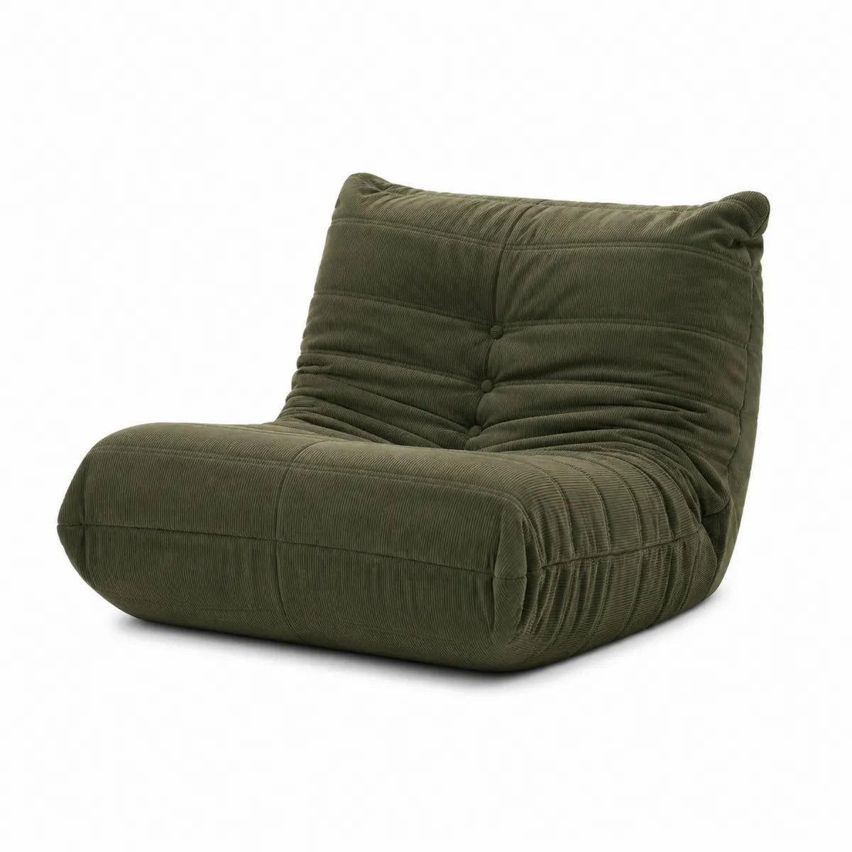 Segmentowa sofa sztruks zielony 80 x 100 x 70 cm