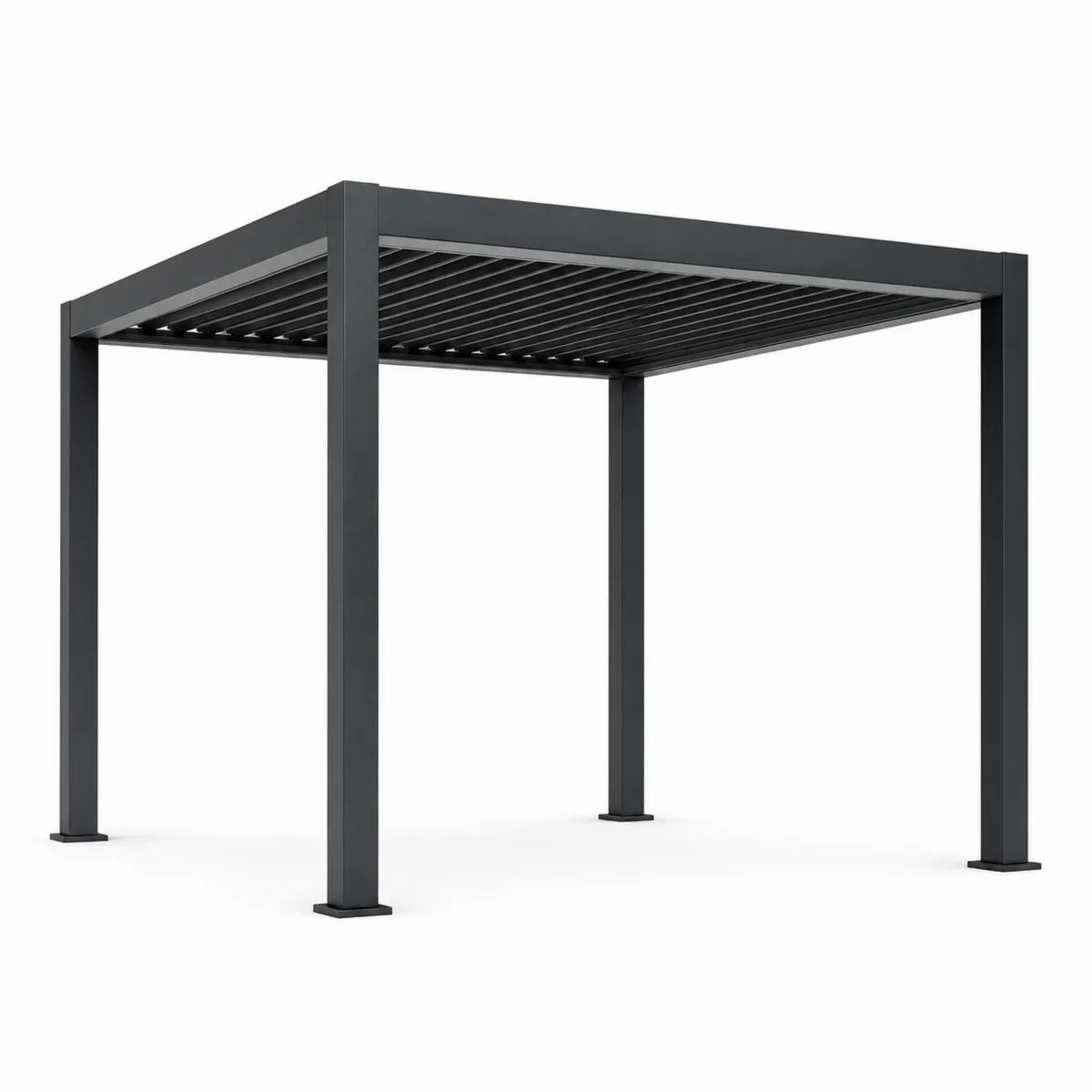 Aluminiowy pawilon ogrodowy 300x300x250 cm antracytowy