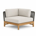 Narożnik ogrodowy teak jasnobeżowy 80x80x70 cm